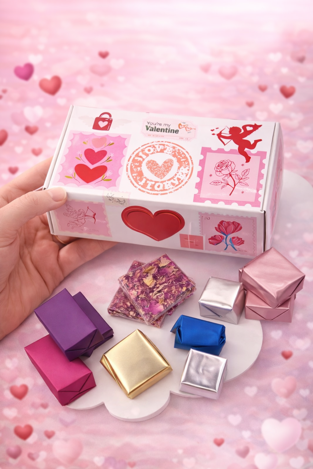 ヴァイスシュヴァルツ 2023 VALENTINE/YOU, CHOCO Valentine Chocolate Stamps Box | Premium Valentine Gift Set