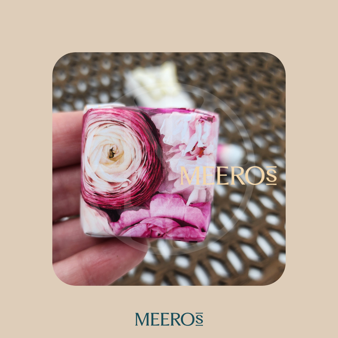 Customizable chocolate wrappings Peony collection