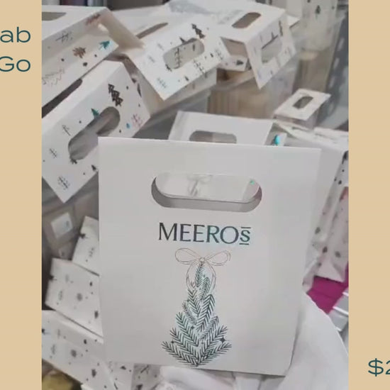 Holiday Grab-N-Go chocolate bag – Meeros Rich Bite
Holiday assorted chocolate bag with 12 pieces – premium gift
Festive Grab-N-Go chocolate gift for teachers and colleagues