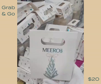 Holiday Grab-N-Go chocolate bag – Meeros Rich Bite
Holiday assorted chocolate bag with 12 pieces – premium gift
Festive Grab-N-Go chocolate gift for teachers and colleagues